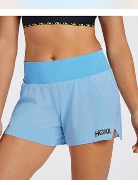 Hoka Women's Sky Blue Athletic Running Shorts
